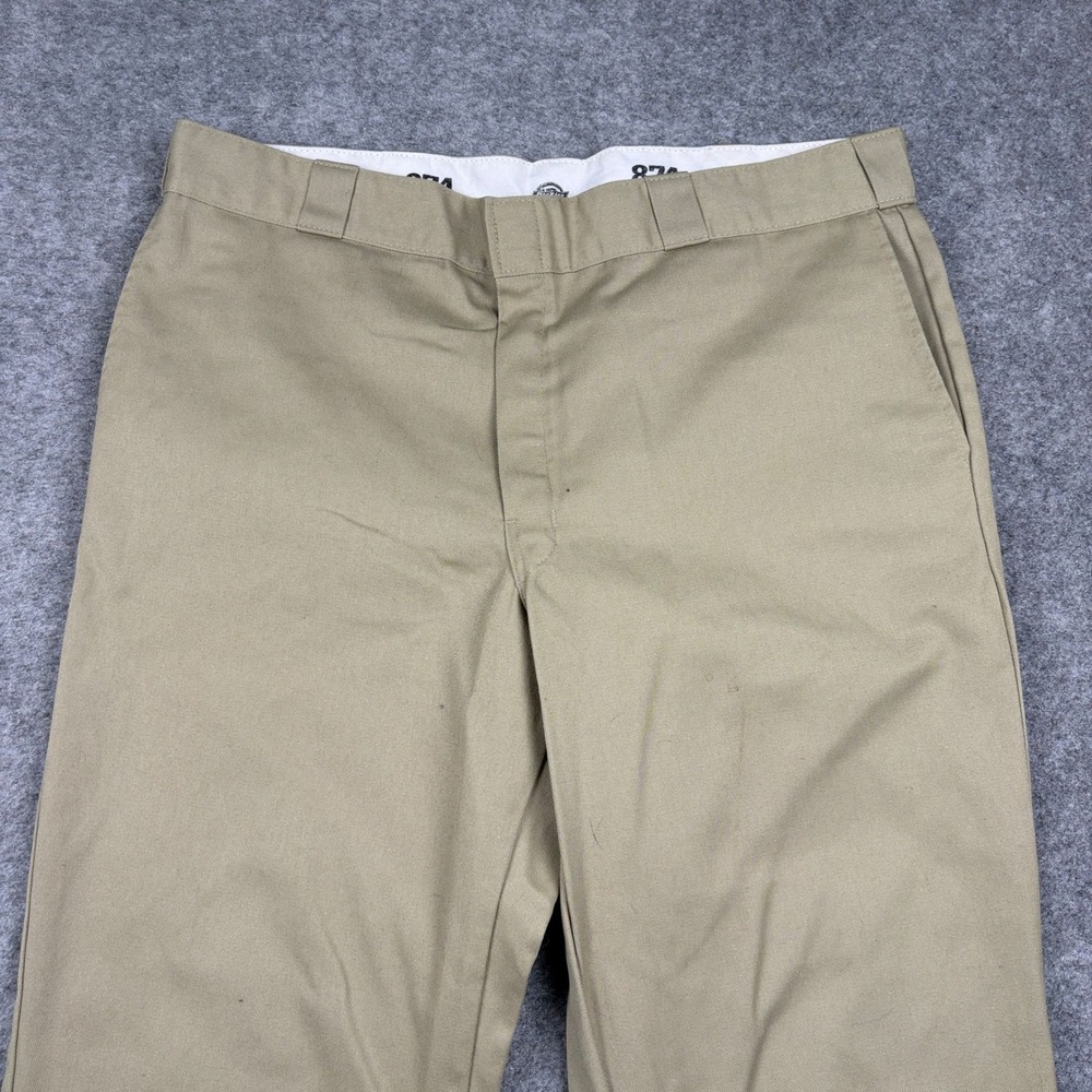 Dickies 874 Original Fit Pants Mens 40x29 Khaki Workwear Chino Outdoor Utility